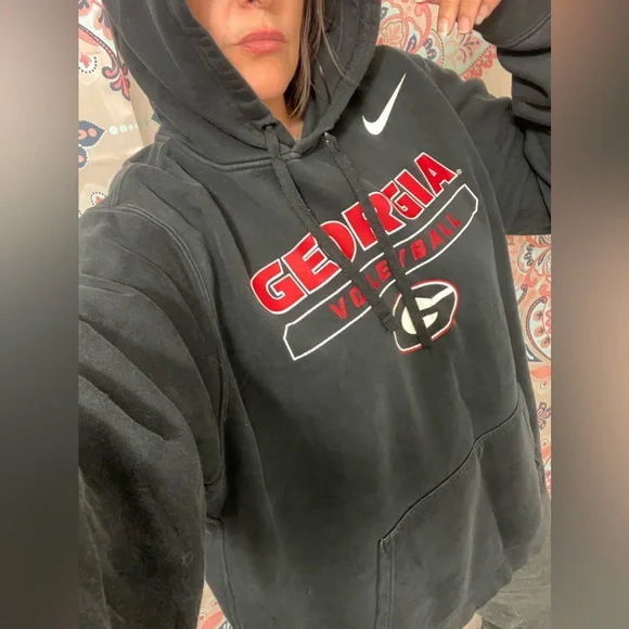 Nike XL Black Georgia Volleyball Hoodie - Picture 1 of 2